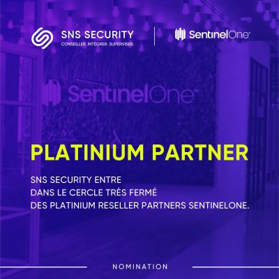SNS SECURITY devient Platinium partner SENTINELONE