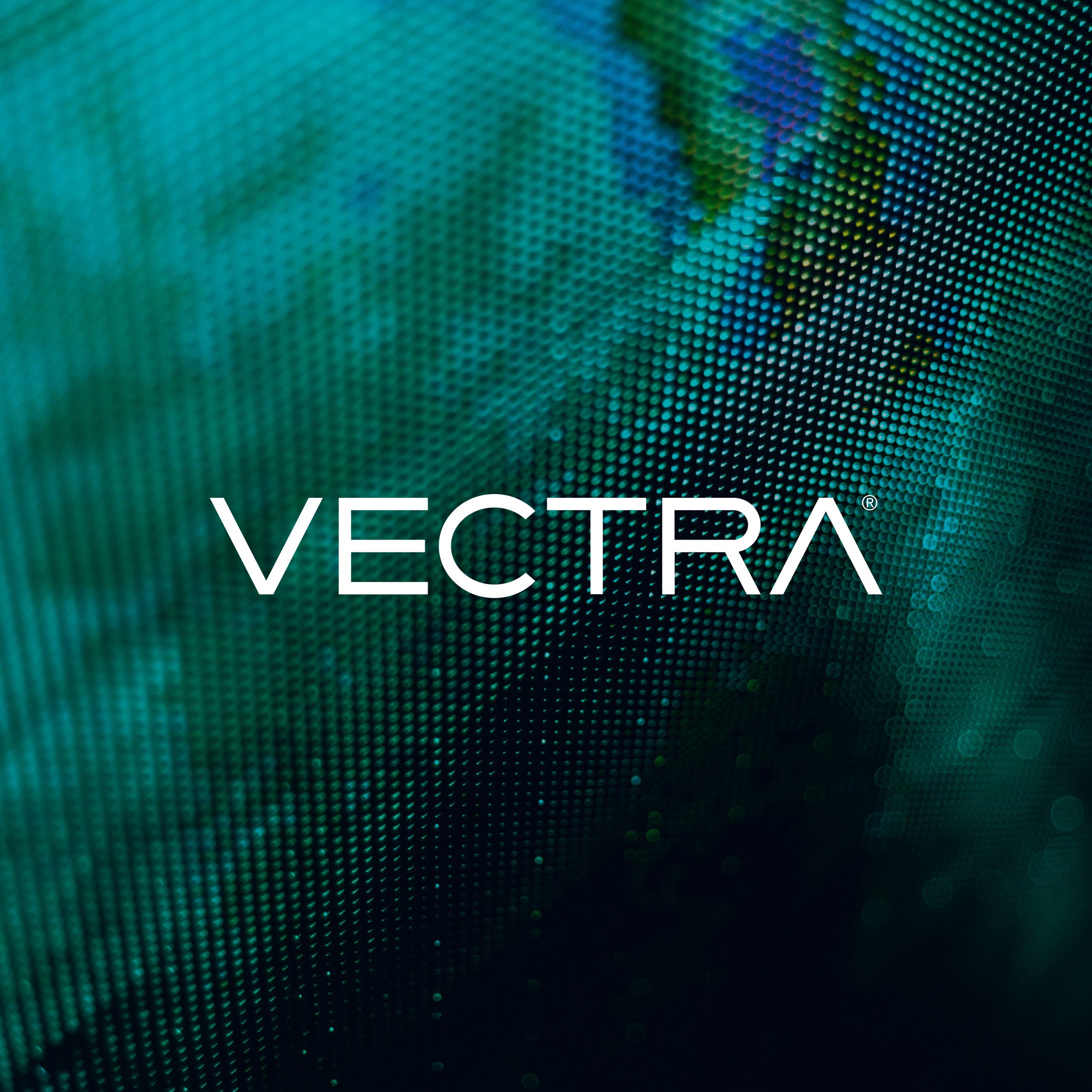 Fond vert symbolisant un écran d'ordinateur avec le logo VECTRA en surimpression